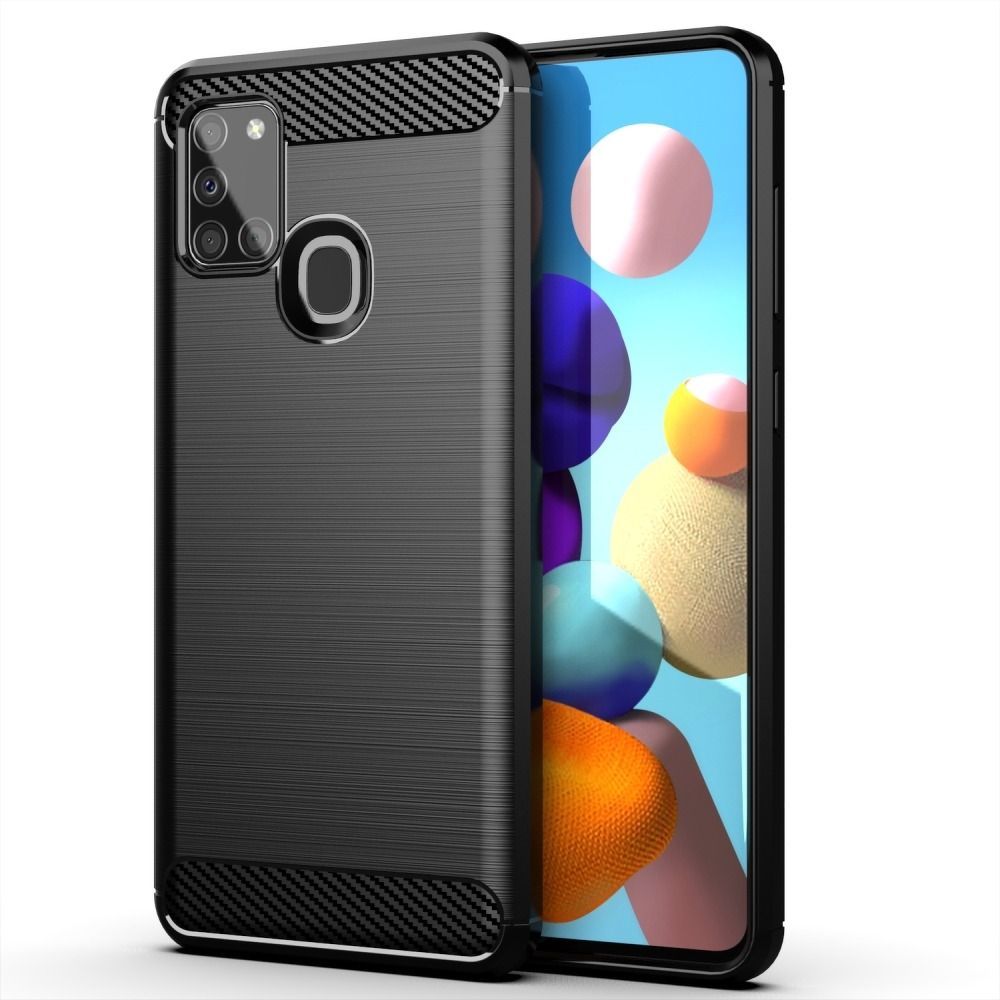 CARBON case for SAMSUNG A21S black - Image 1