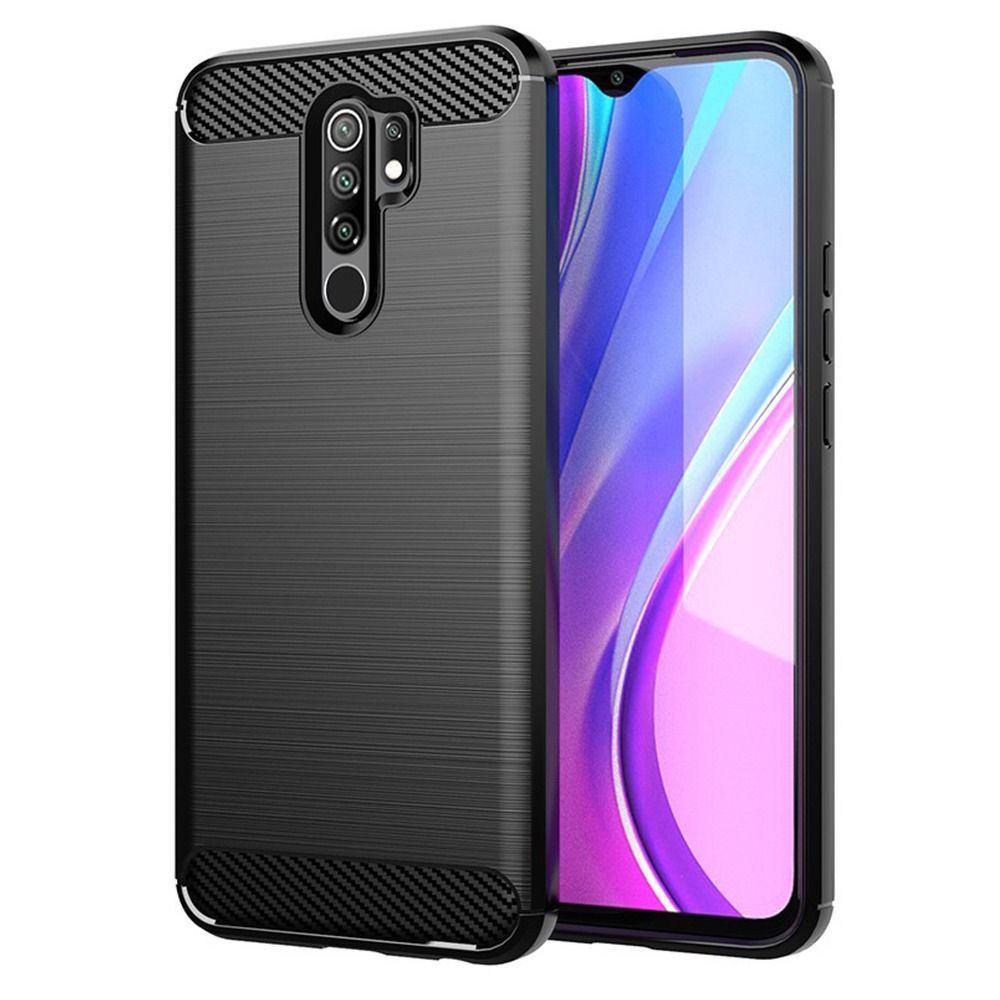 Case for Xiaomi Redmi 9 Carbon black CARBON case for XIAOMI Redmi 9 black - Image 1