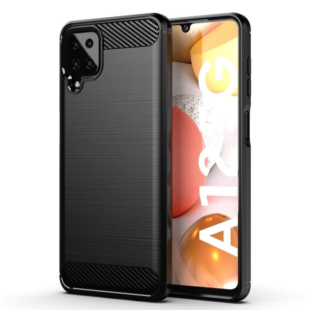 CARBON case for SAMSUNG A12 black - Image 1