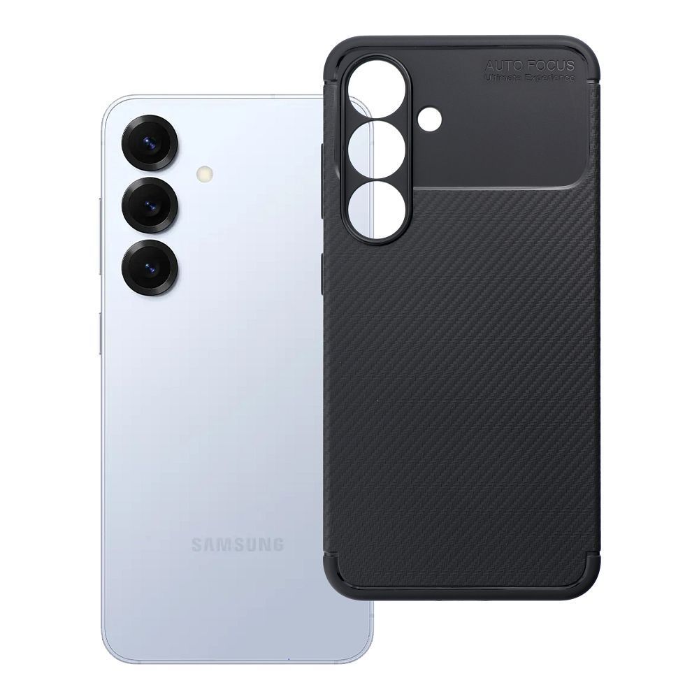 Case CARBON PREMIUM for SAMSUNG S25 black - Image 1