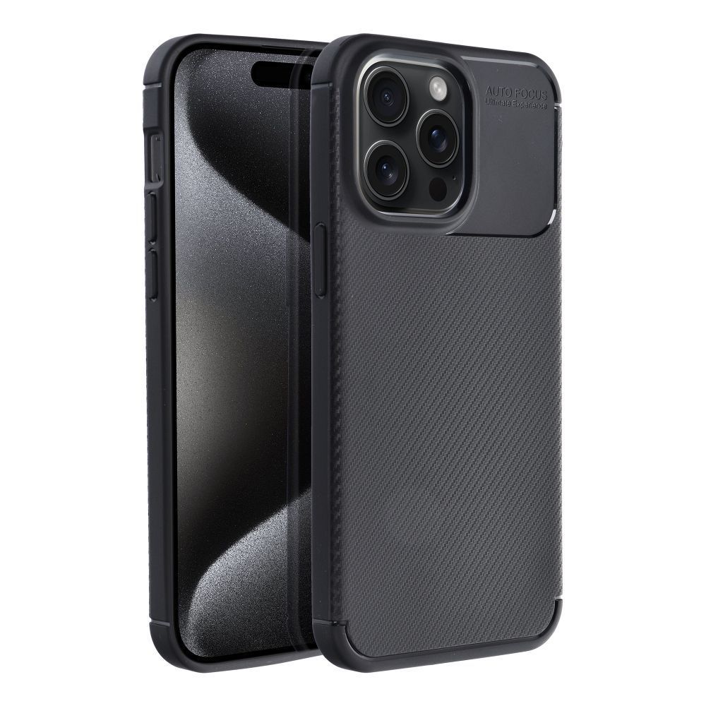 Case for iPhone 15 PRO MAX Carbon Premium black Case CARBON PREMIUM for IPHONE 15 Pro Max black - Image 1