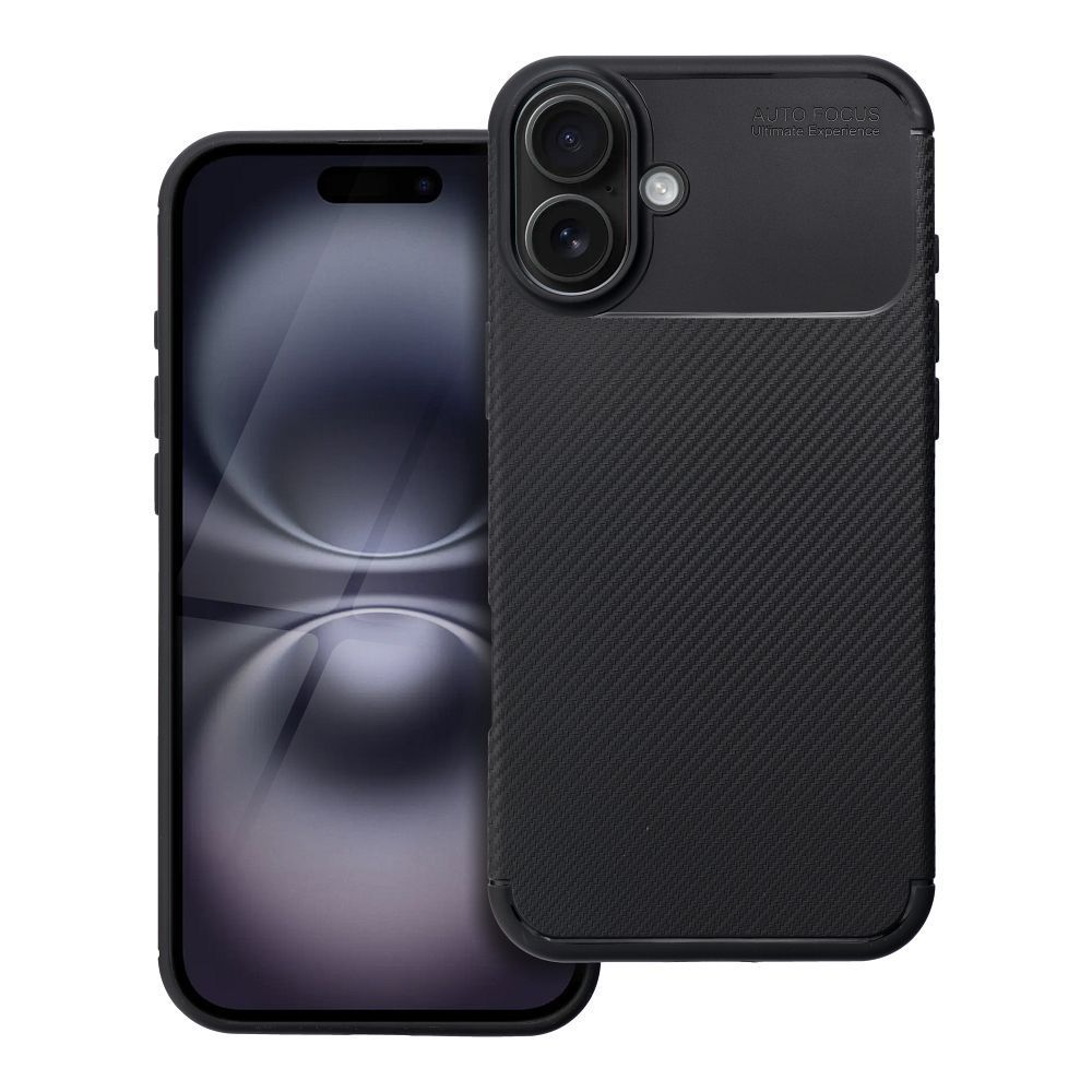 Case CARBON PREMIUM for IPHONE 16 Plus black Case CARBON PREMIUM for IPHONE 16 Plus black - Image 1