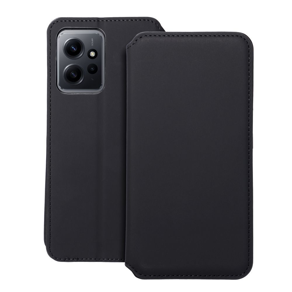 DUAL POCKET Book case for XIAOMI Redmi Note 12 5G black - Image 1
