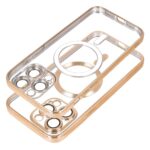 ELECTRO MAG COVER case compatible with MagSafe for SAMSUNG S24 gold - Image 2