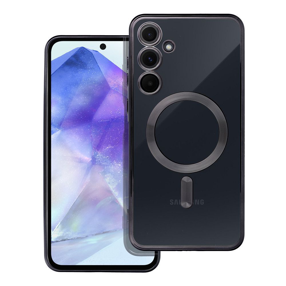 ELECTRO MAG COVER case compatible with MagSafe for SAMSUNG A55 black - Image 1