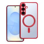 ELECTRO MAG COVER case compatible with MagSafe for SAMSUNG S25 Plus red