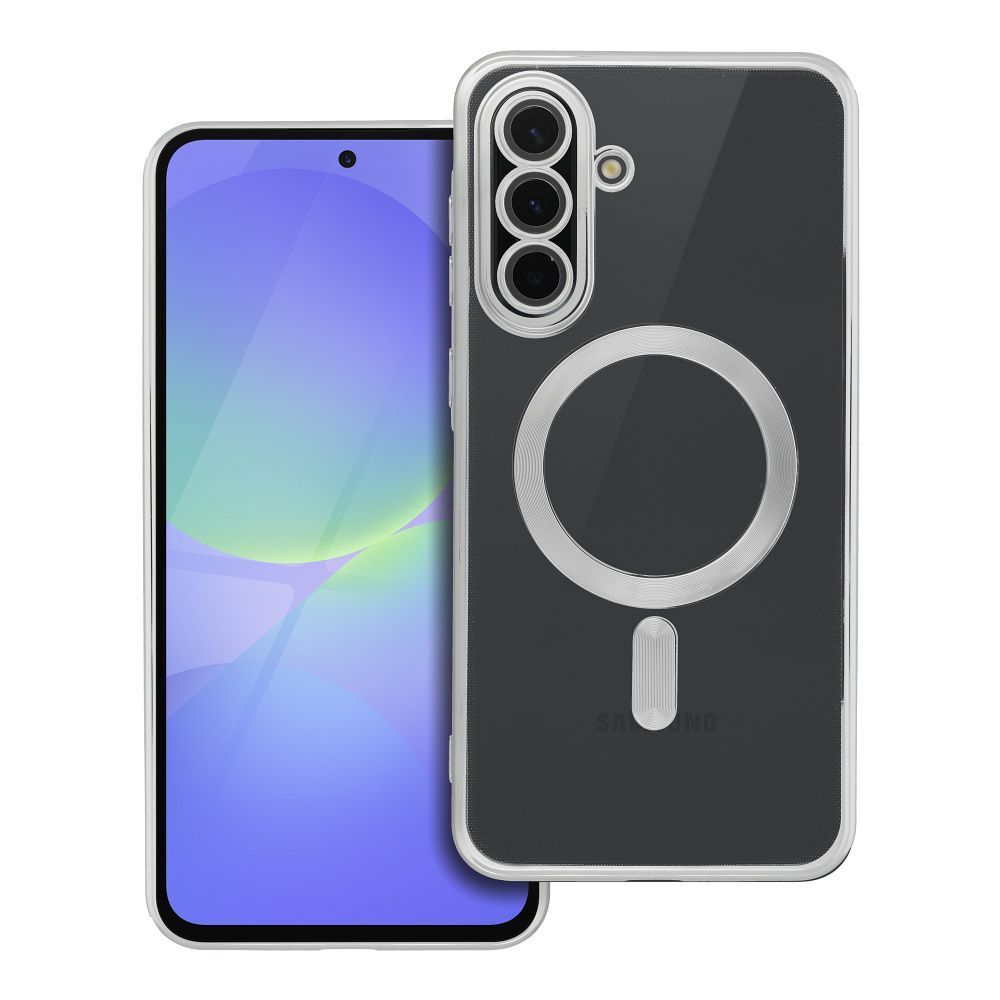 Case for Samsung A36 Electro Mag Cover compatible with MagSafe silver ELECTRO MAG COVER case compatible with MagSafe for SAMSUNG A36 silver - Image 1