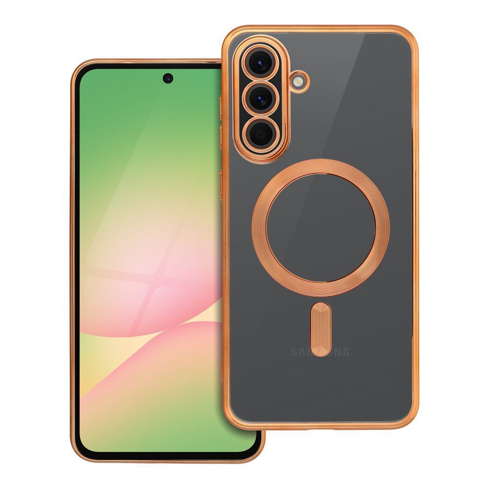 ELECTRO MAG COVER case compatible with MagSafe for SAMSUNG A56 gold - Image 1