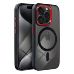 COLOR EDGE MAG COVER case compatible with MagSafe for IPHONE 16 Pro Max black red - Image 2
