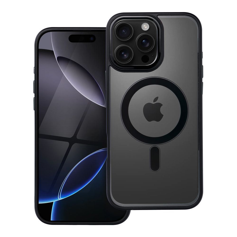 COLOR EDGE MAG COVER case compatible with MagSafe for IPHONE 16 Pro Max black - Image 1