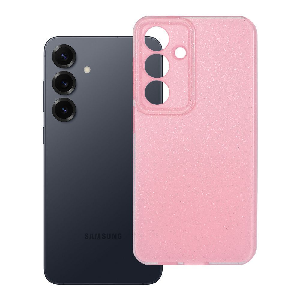 CLEAR CASE 2 mm BLINK for SAMSUNG S25 pink - Image 1