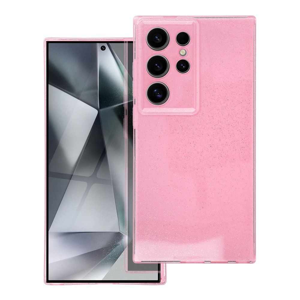 CLEAR CASE 2 mm BLINK for SAMSUNG S24 Ultra pink - Image 1