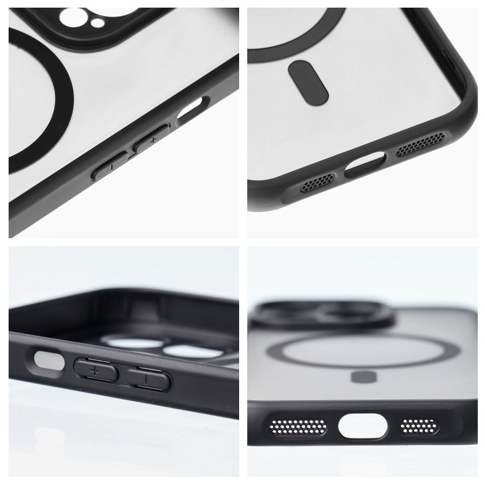 FULL MATTE MAG COVER case compatible with MagSafe for IPHONE 16 black - Image 2