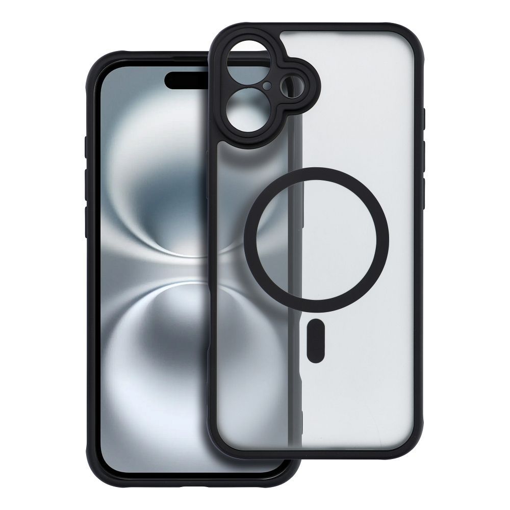 Case for iPhone 16 PLUS Full Matte Mag Cover compatible with MagSafe black FULL MATTE MAG COVER case compatible with MagSafe for IPHONE 16 Plus black - Image 1