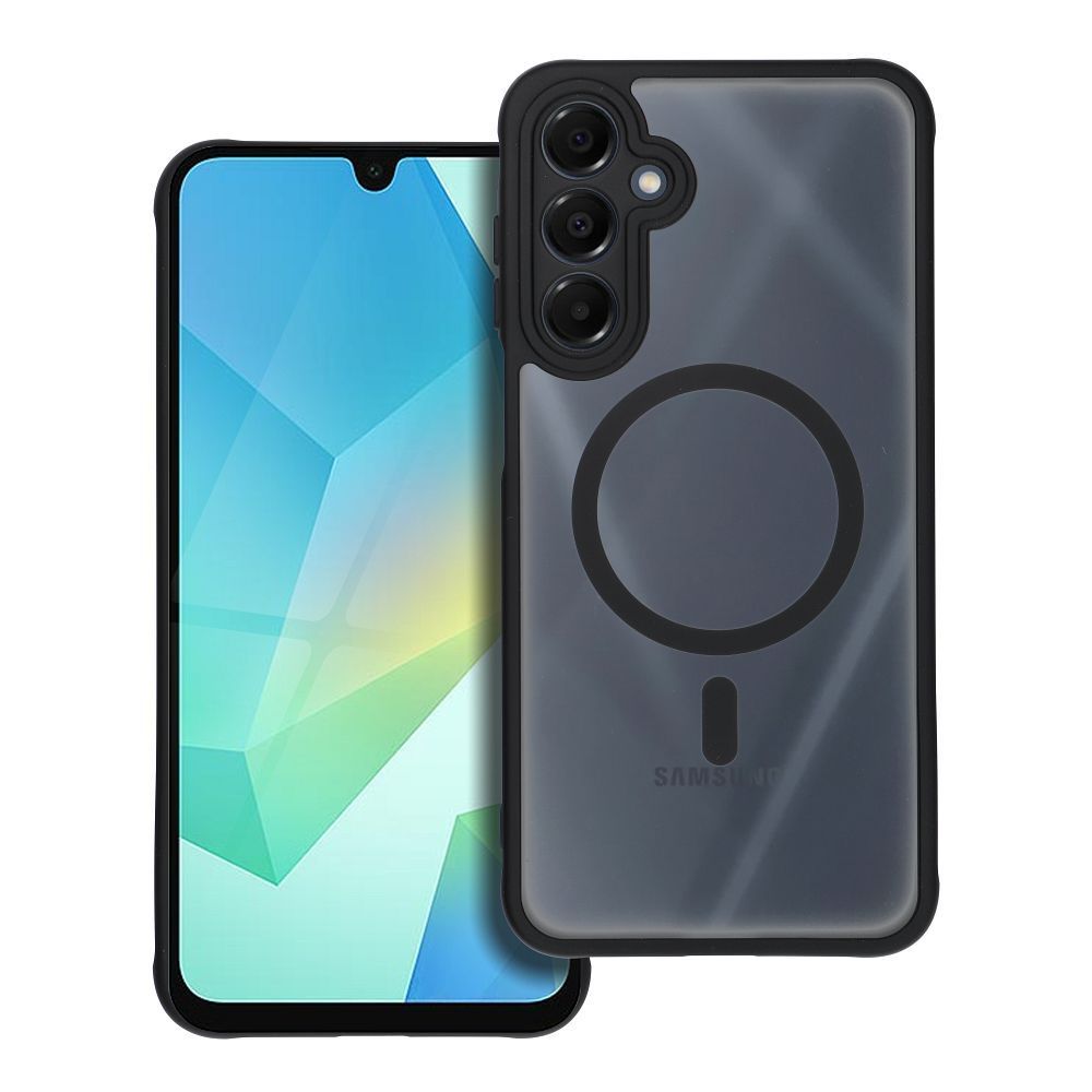 FULL MATTE MAG COVER case compatible with MagSafe for SAMSUNG A16 black - Image 1