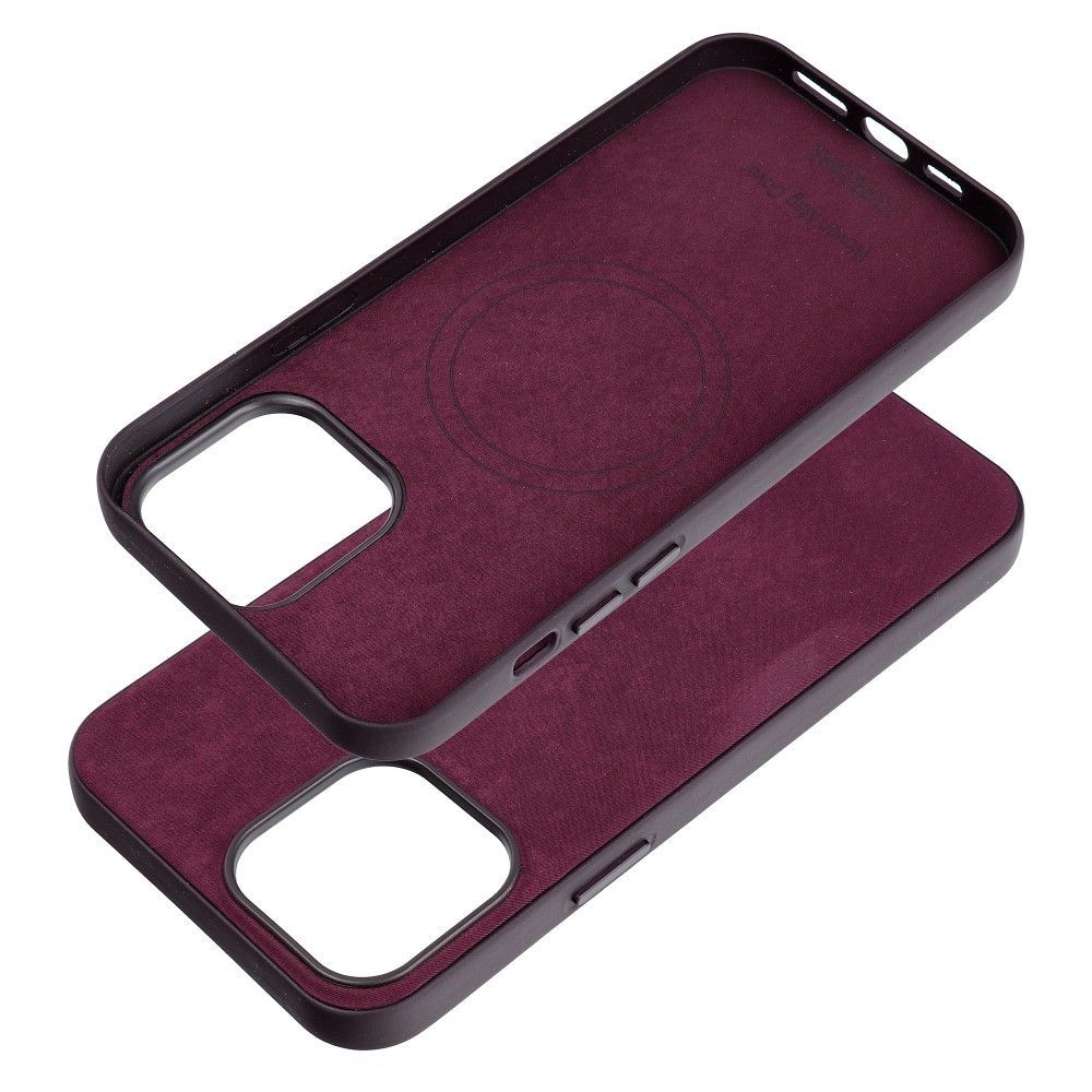 WOVEN MAG COVER case compatible with MagSafe for IPHONE 13 Pro Max burgundy - Image 2