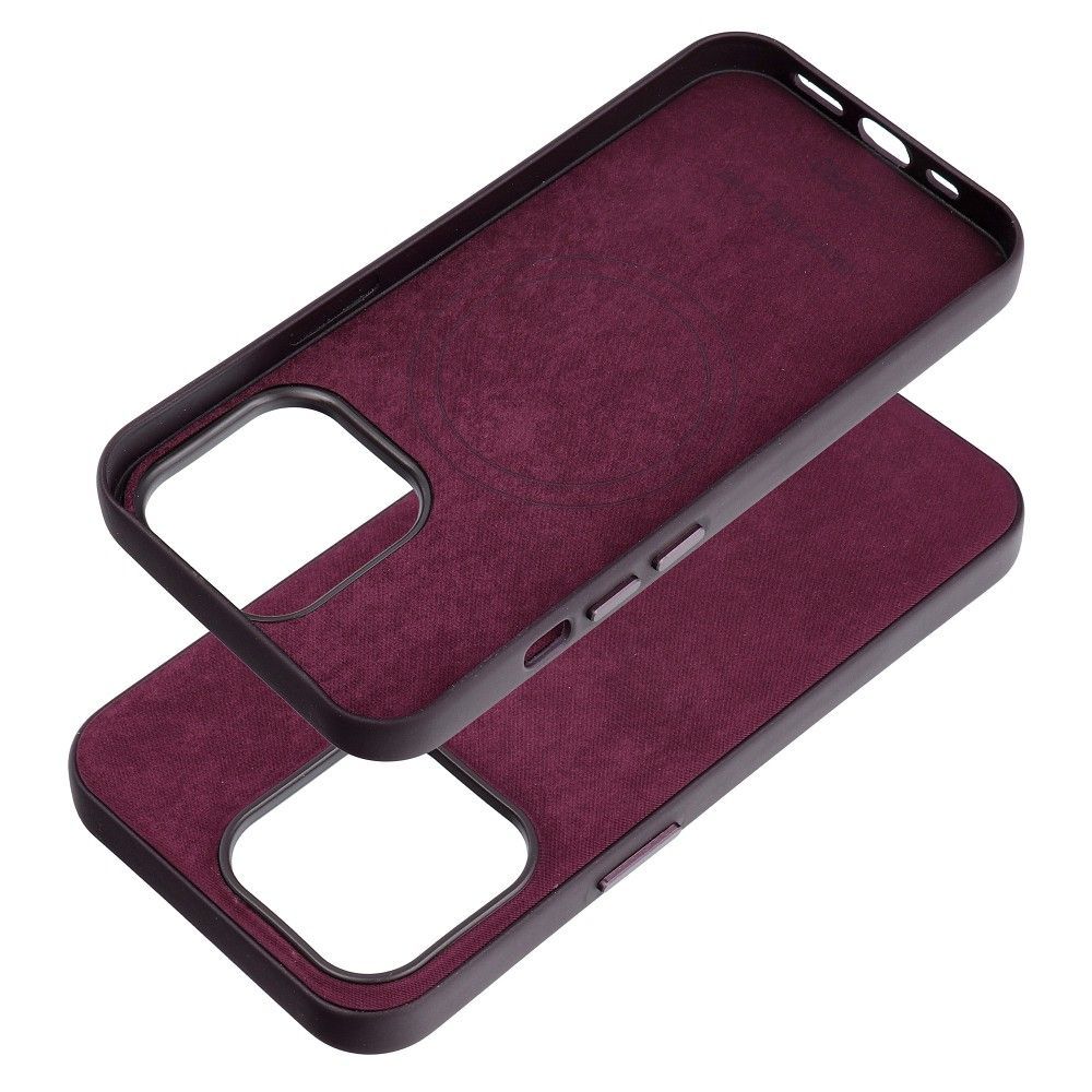 WOVEN MAG COVER case compatible with MagSafe for IPHONE 13 Pro burgundy - Image 2