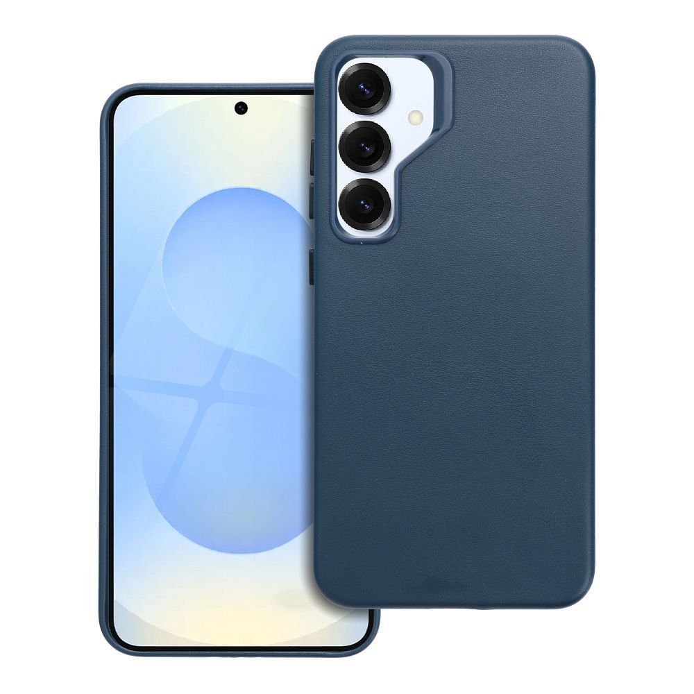 Case for Samsung S25 PLUS Leather Mag Cover compatible with MagSafe blue LEATHER MAG COVER case for SAMSUNG S25 PLUS indigo blue - Image 1