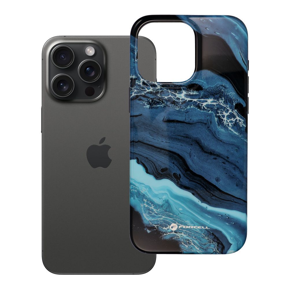 Case for iPhone 15 PRO MAX Forcell F-Protect Mirage compatible with Magsafe Military Drop-Test deep sea FORCELL F-PROTECT Mirage, Military Drop-Tested case compatible with MagSafe for IPHONE 15 PRO MAX deep sea - Image 1
