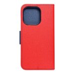 FANCY Book case for IPHONE 14 Pro red / navy - Image 2