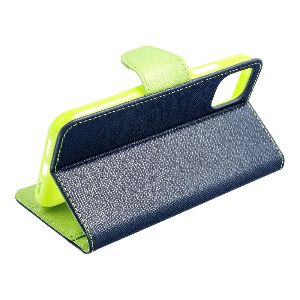 FANCY Book case for IPHONE 15 Pro Max navy / lime - Image 2