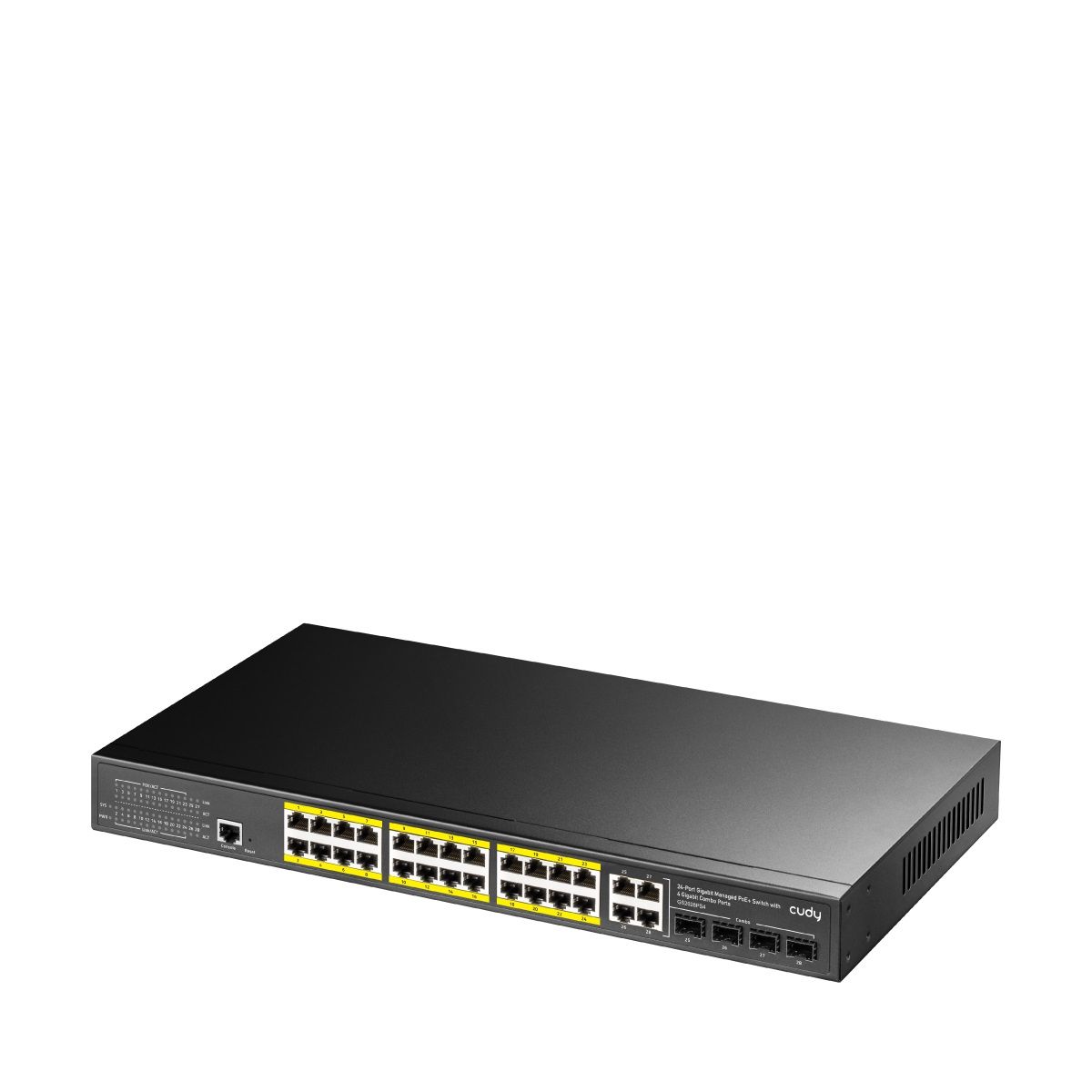 CUDY Switch GS2028PS4 24-GbE PoE L2 Managed with 4 Gigabit Combo Ports - Image 2