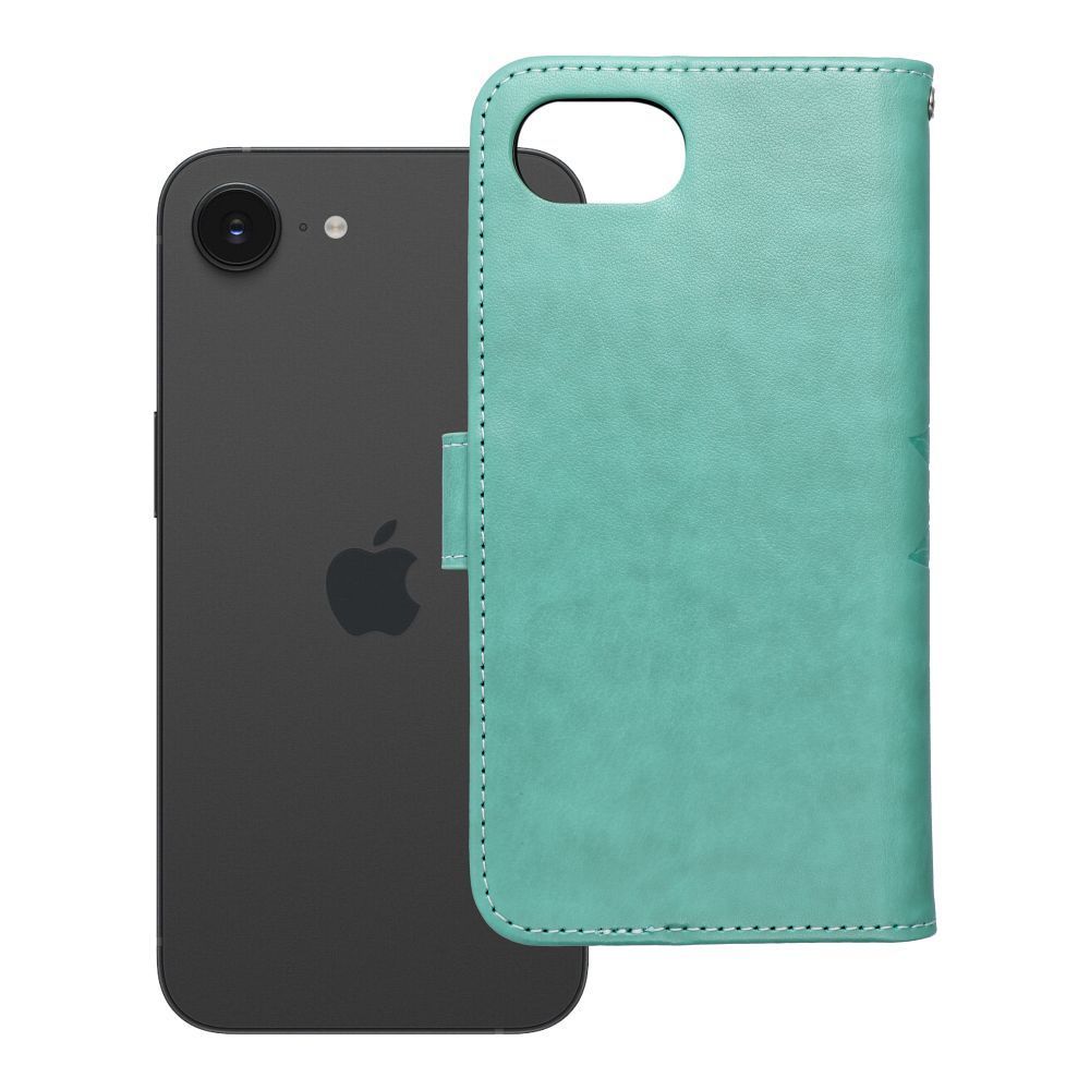 MEZZO Book case for IPHONE 16e (SE 4 2025) mandala green - Image 1