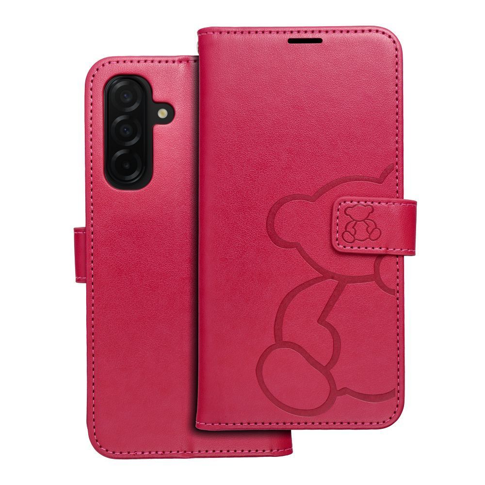 MEZZO Book case for SAMSUNG A26 5G teddy bear magenta - Image 1