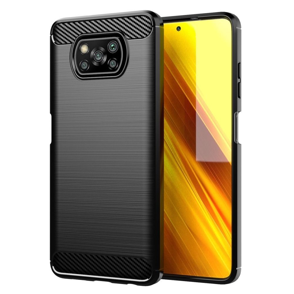 CARBON case for XIAOMI POCO X3 black - Image 1