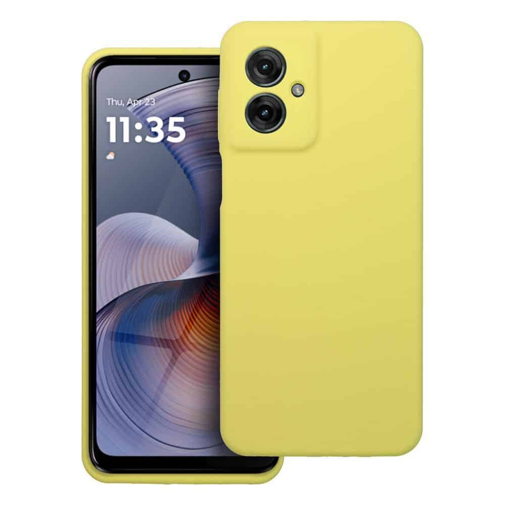 Case SILICONE 2mm for MOTOROLA G55 5G lemon Case SILICONE 2mm for MOTOROLA G55 5G lemon - Image 1