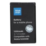 BLUE STAR PREMIUM battery for NOKIA 5220 XM / 5630 XM / 6303 / 6730 / 3720 / C3 / C5-00 / C6-01 1200 mAh