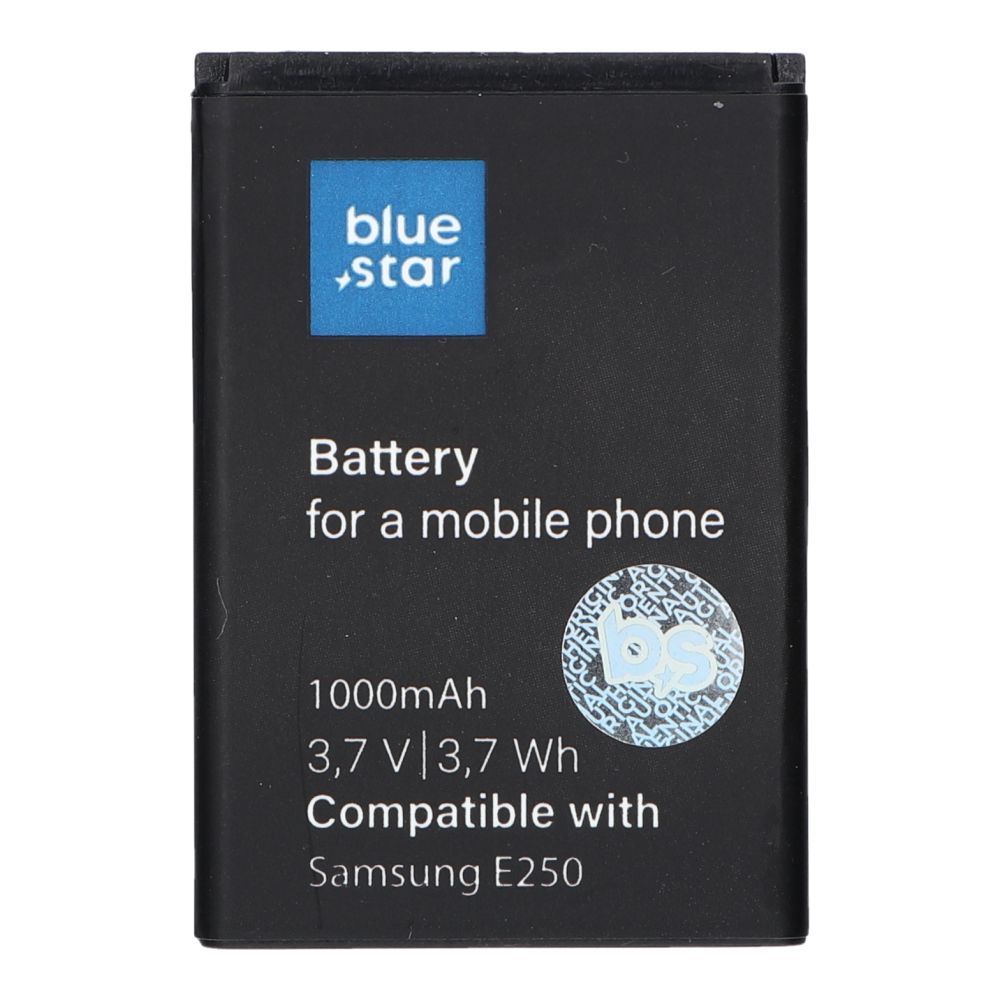 Battery for Samsung E250 / X200 / X680 / C300 / E900 1000 mAh Blue Star Premium BLUE STAR PREMIUM battery for SAMSUNG E250 / X200 / X680 / C300 / E900 1000 mAh - Image 1
