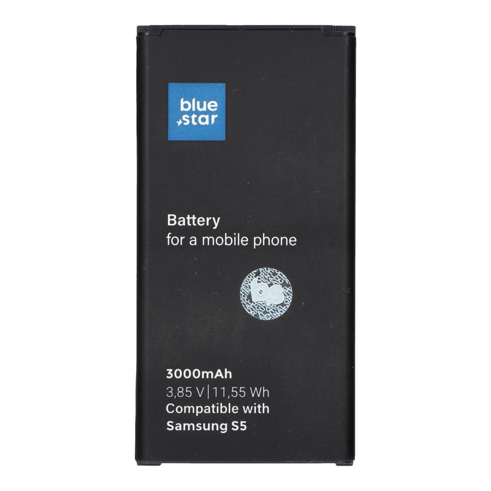Battery for Samsung S5 3000 mAh Blue Star Premium BLUE STAR PREMIUM battery for SAMSUNG S5 3000 mAh - Image 1