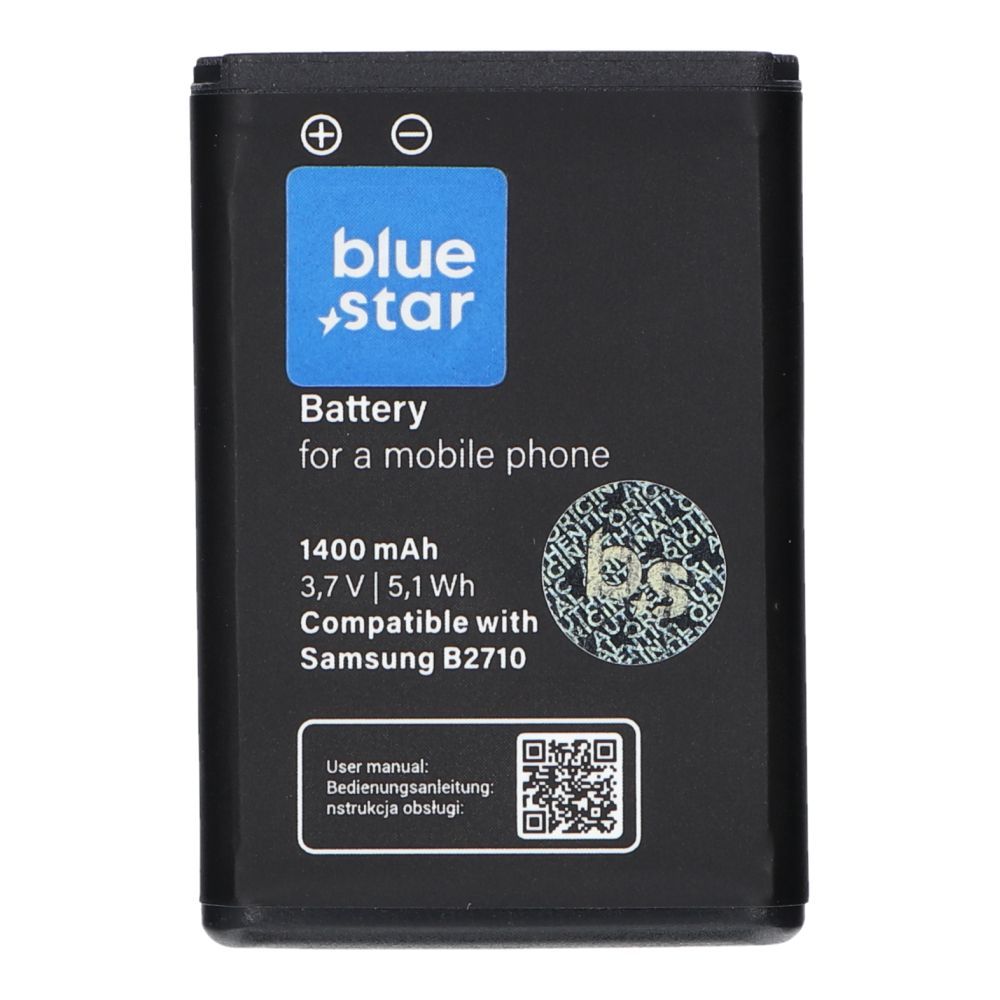 BLUE STAR PREMIUM battery for SAMSUNG B2710 Solid 1400 mAh BLUE STAR PREMIUM battery for SAMSUNG B2710 Solid 1400 mAh - Image 1