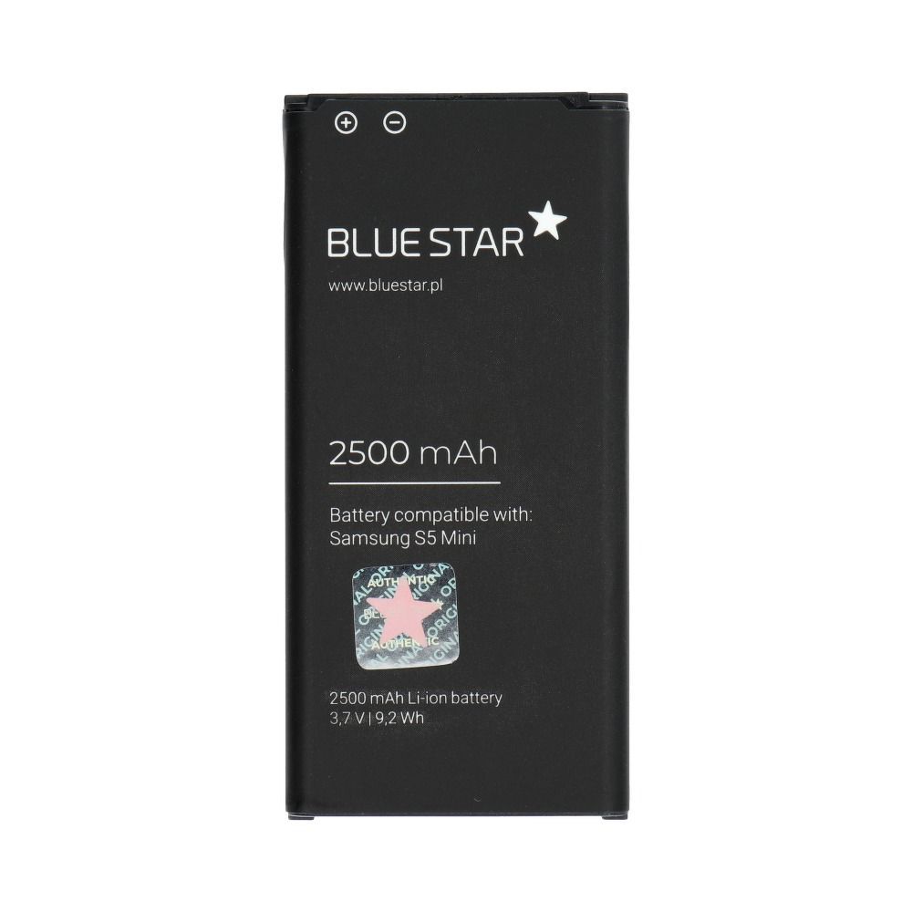Battery for Samsung S5 Mini G800F 2500 mAh Blue Star Premium BLUE STAR PREMIUM battery for SAMSUNG S5 Mini G800F 2500 mAh - Image 1