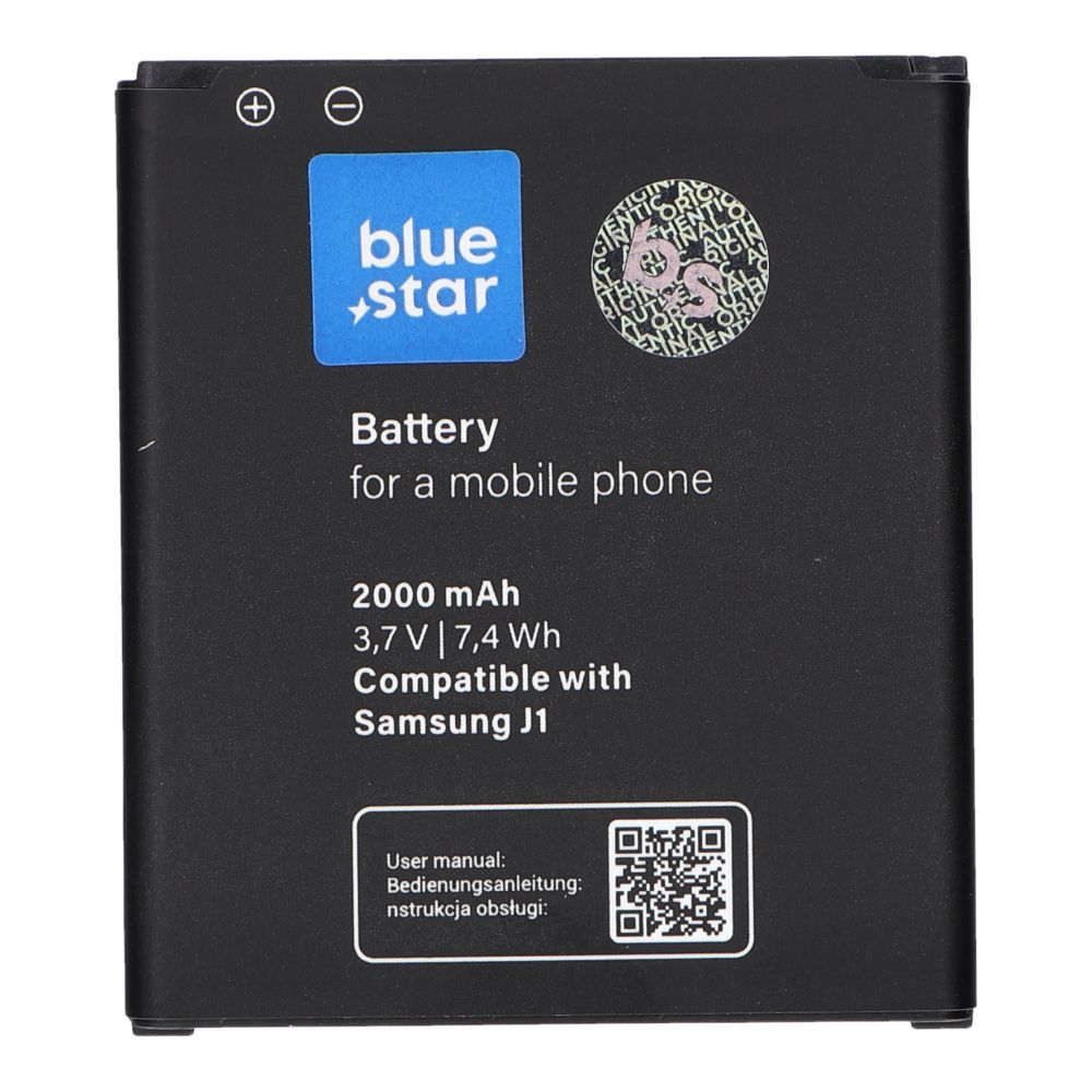 Battery for Samsung J1 J100 2000 mAh Blue Star Premium BLUE STAR PREMIUM battery for SAMSUNG J1 J100 2000 mAh - Image 1