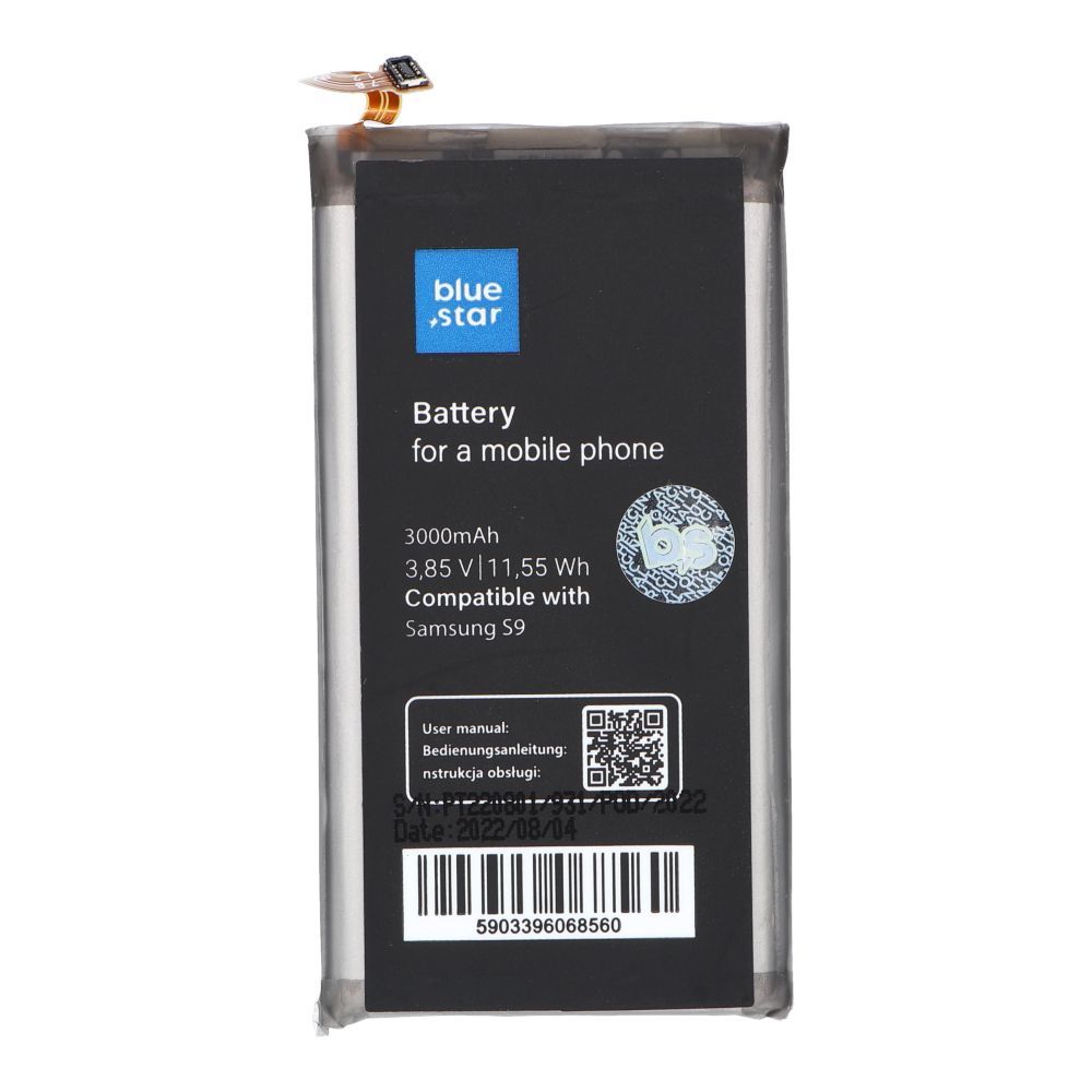 BLUE STAR PREMIUM battery for SAMSUNG S9 3000 mAh - Image 1