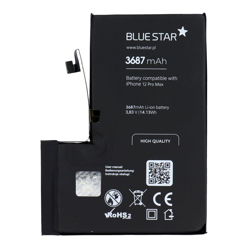 BLUE STAR HQ battery for IPHONE 12 Pro Max 3687 mAh - Image 1