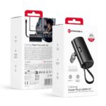 FORCELL F-ENERGY Power Plug F5K3 powerbank with built-in connector Lightning PD 20W 5000 mAh black
