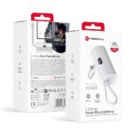 FORCELL F-ENERGY Power Plug F5K3 powerbank with built-in connector Lightning PD 20W 5000 mAh white