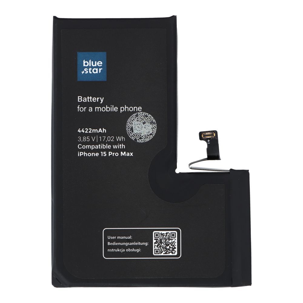 BLUE STAR HQ battery for IPHONE 15 Pro Max 4422 mAh - Image 1