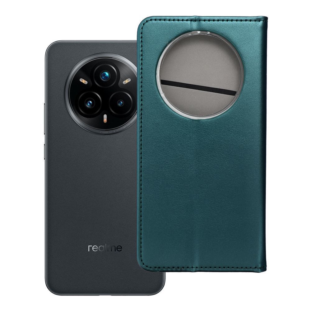 SMART MAGNETO Book case for REALME 14 PRO PLUS dark green SMART MAGNETO Book case for REALME 14 PRO PLUS dark green - Image 1