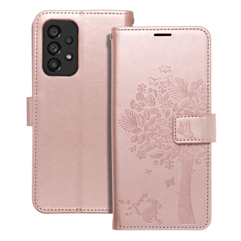 MEZZO Book case for SAMSUNG A53 5G tree rose gold MEZZO Book case for SAMSUNG A53 5G tree rose gold - Image 1