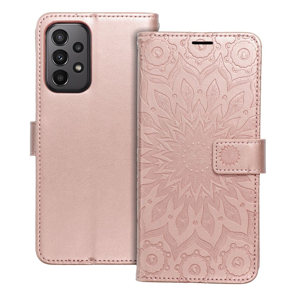 MEZZO Book case for SAMSUNG A23 5G mandala rose gold MEZZO Book case for SAMSUNG A23 5G mandala rose gold - Image 1