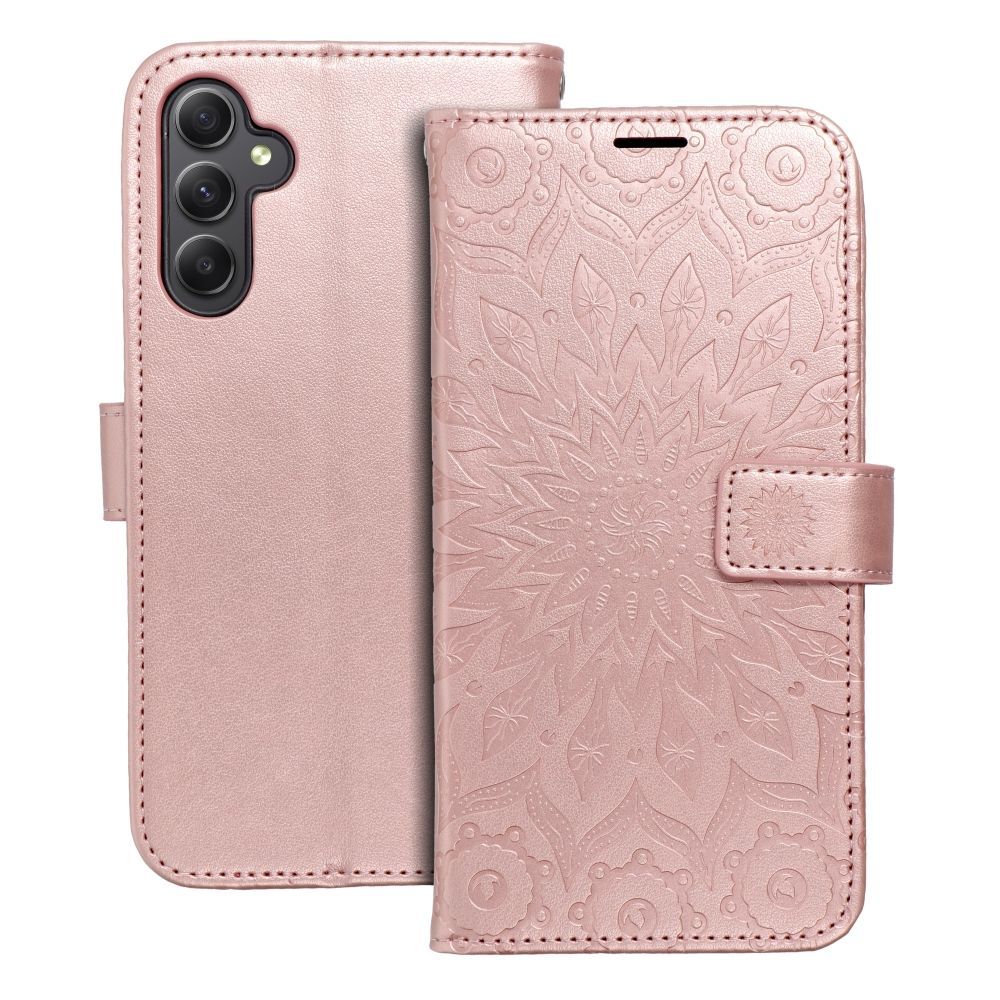 MEZZO Book case for SAMSUNG A34 5G mandala rose gold MEZZO Book case for SAMSUNG A34 5G mandala rose gold - Image 1