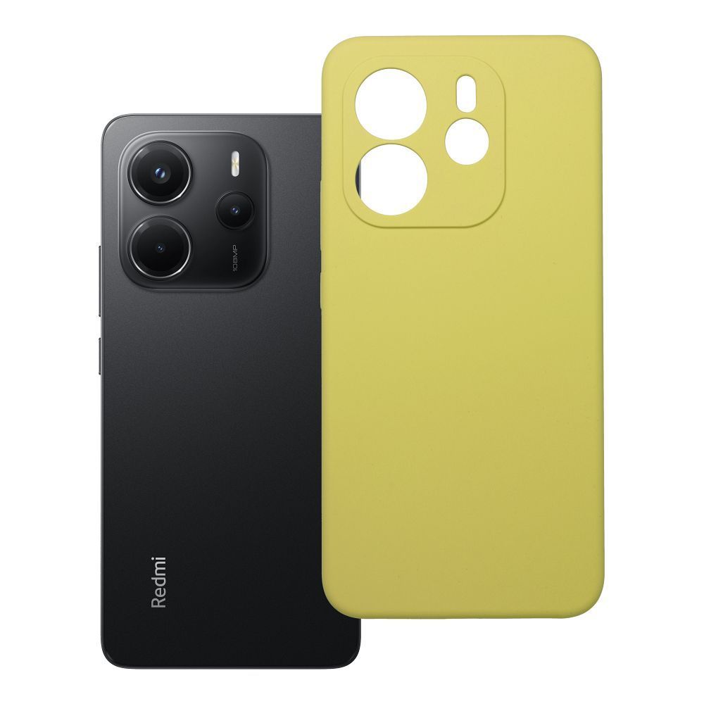 Case for Xiaomi Redmi NOTE 14 4G (GLOBAL - 164,84mm x 78,15mm x 8,16mm) Silicone 2mm yellow Case SILICONE 2mm for XIAOMI REDMI NOTE 14 4G (GLOBAL - 164,84mm x 78,15mm x 8,16mm) lemon - Image 1