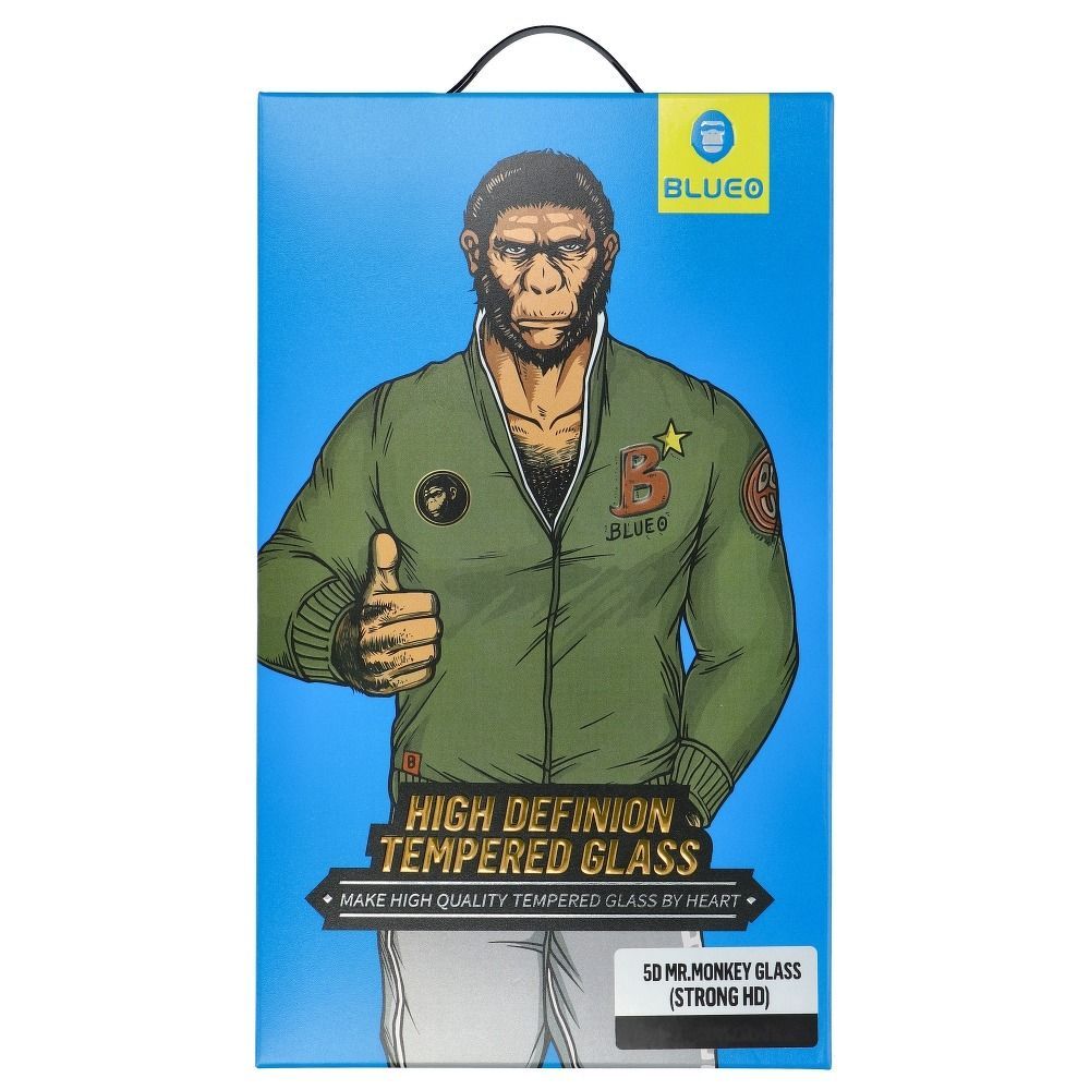 5D Mr. Monkey Glass - Apple iPhone XR black (Strong HD) - Image 1