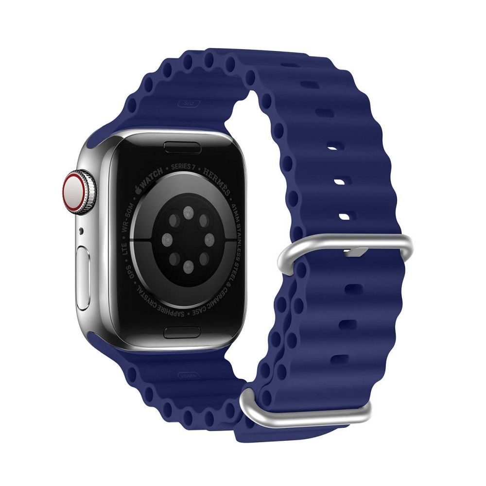 DUX DUCIS strap OCEAN WAVE silicone for Apple Watch 42 / 44 / 45 mm blue - Image 2
