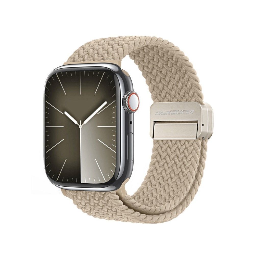 DUX DUCIS strap MIXTURE PRO stretchable braided for Apple Watch 38 / 40 / 41 mm light beige - Image 1