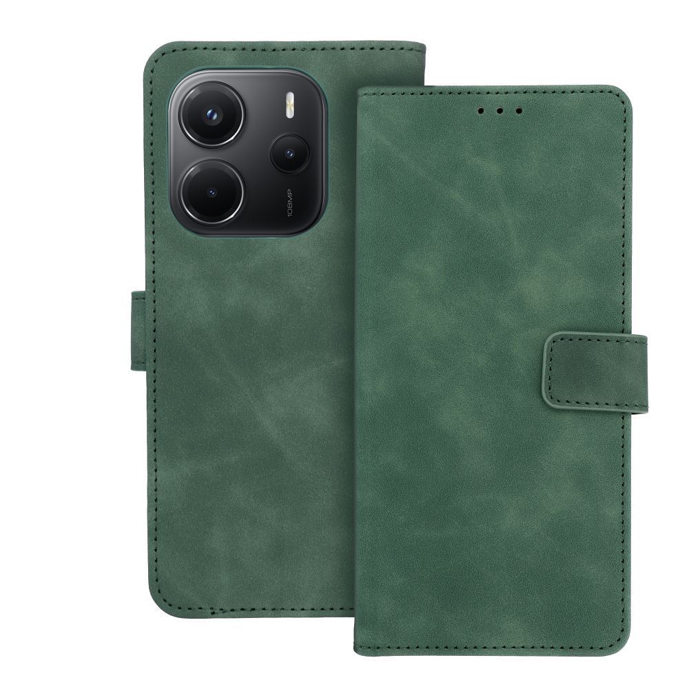 TENDER Book Case for XIAOMI Redmi Note 14 4G (GLOBAL - 164,84mm x 78,15mm x 8,16mm) green - Image 1